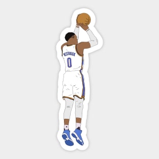 Russell Westbrook Jumpshot Sticker